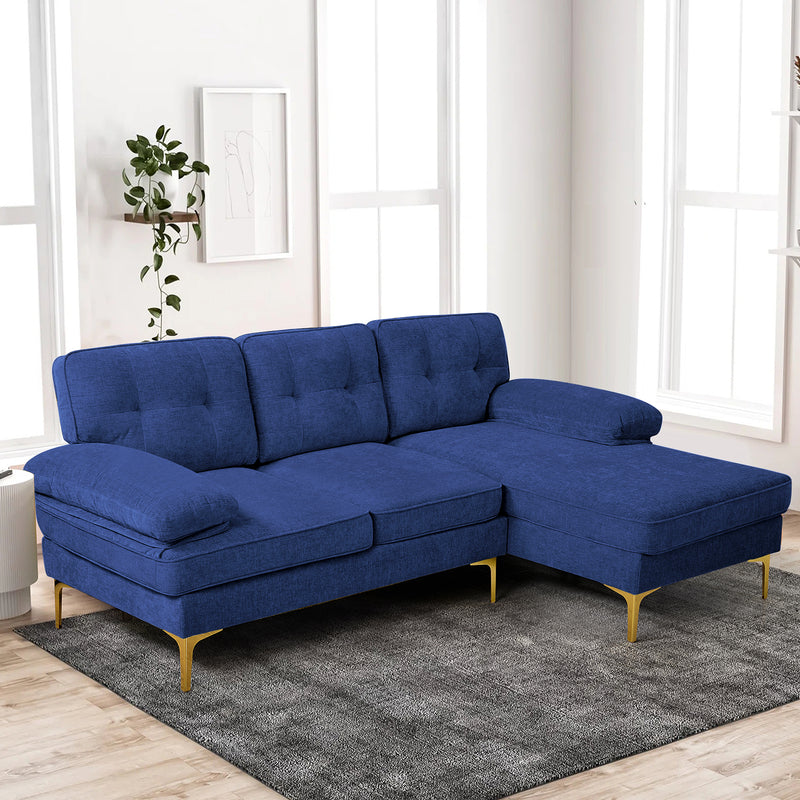 MEROUS Ecksofa, Sofa mit Schlaffunktion, Sofa 3 Sitzer in L Form, Couch Wohnzimmer Polstermöbel