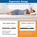 MEROUS Surmatelas Memoire Forme - 7.5cm sur Matelas 2 Personnes ,Epaisseur sur-Matelas pour Adulte Mémoire de Forme  avec Housse Amovible et Lavable